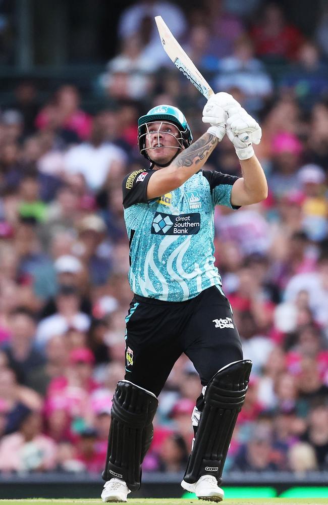 Josh Brown batting for Brisbane Heat. (Photo by Matt King/Getty Images)