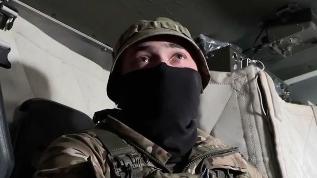 ** NETWORK FIRST ** Ukrainian forces on the 1000km long front line have appealed to Australia to urgently send more Bushmasters with crews directly crediting their survival to the Aussie armoured vehicle. an extraordinary video shot on the frontline a crew have spoken about their encounters and survival against mines, direct fire and armed drones as they emotionally appeal for more. SUPPLIED