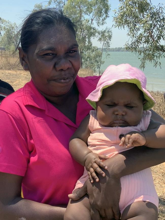 Indi Kindi educator Deandra McDinny and baby Lloyd. Picture: SUPPLIED