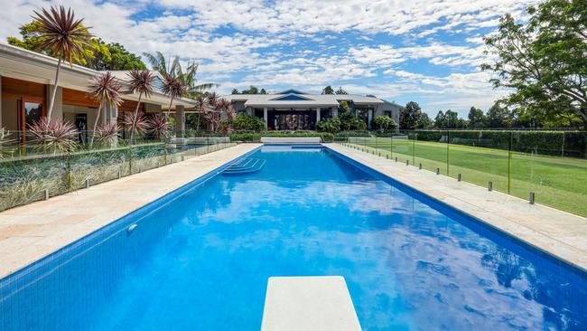 The 25-metre pool at Mayor Tom Tate’s new property.