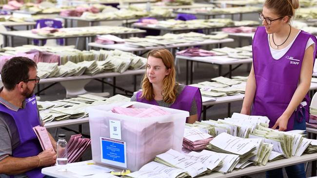 Counting the votes could continue for days, or even weeks, officials have said. Picture: AFP