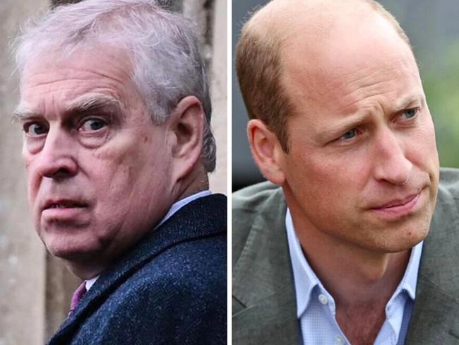 Prince Andrew and Prince William.