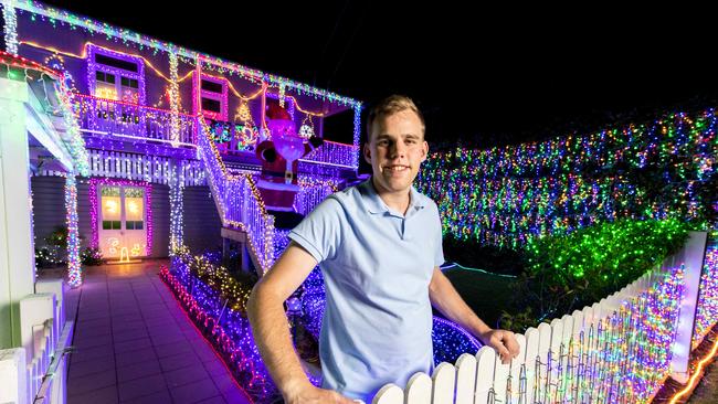 Mackenzie Davis Christmas Lights at 60 Harris Street, Hawthorne. Picture: Richard Walker