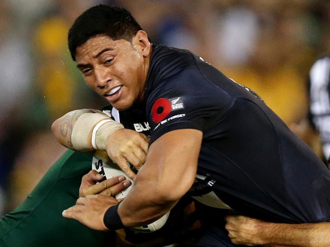 Jason Taumalolo playing for New Zealand earlier this year.