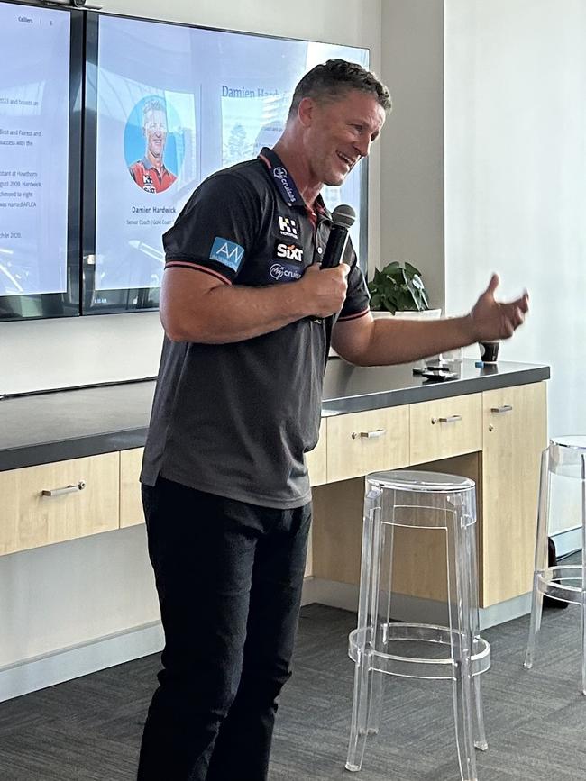 Damien Hardwick at the Colliers Gold Coast office.