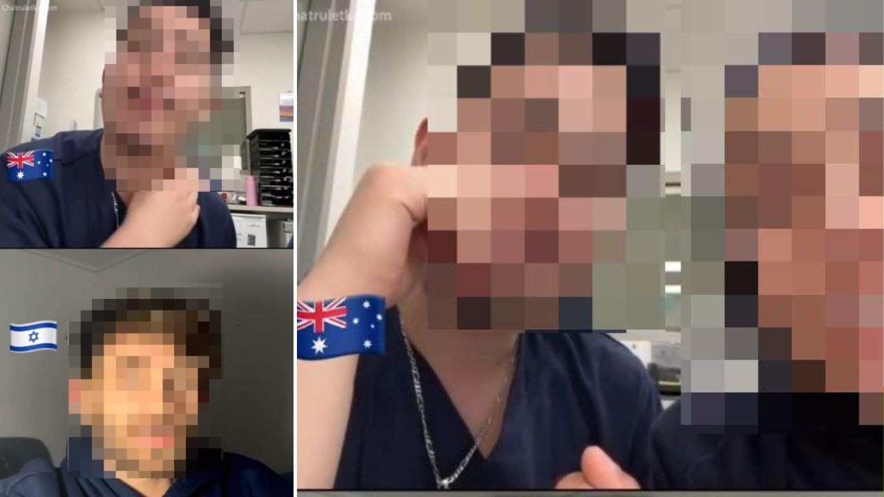 Duo wearing NSW Health uniforms claim they won’t treat Israelis