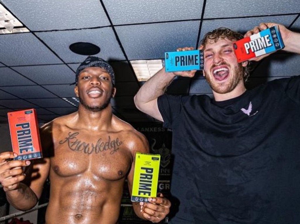 Logan Paul and KSI's Prime Hydration is launching in Australia this week. Picture: Instagram