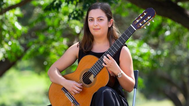 Isabel Szanto in Parramatta Park ahead of the Parravision finals. Picture: Jordan Shields