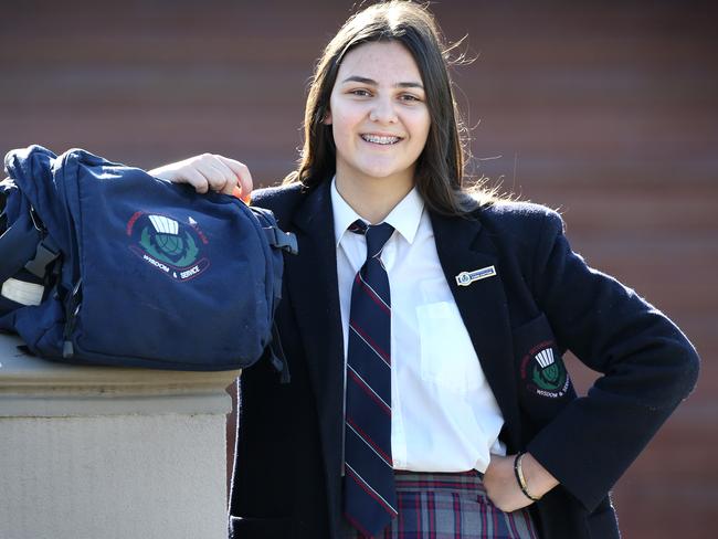 Elle, in year 10 at McKinnon Secondary College, has an equal chance of life success. Picture: David Caird