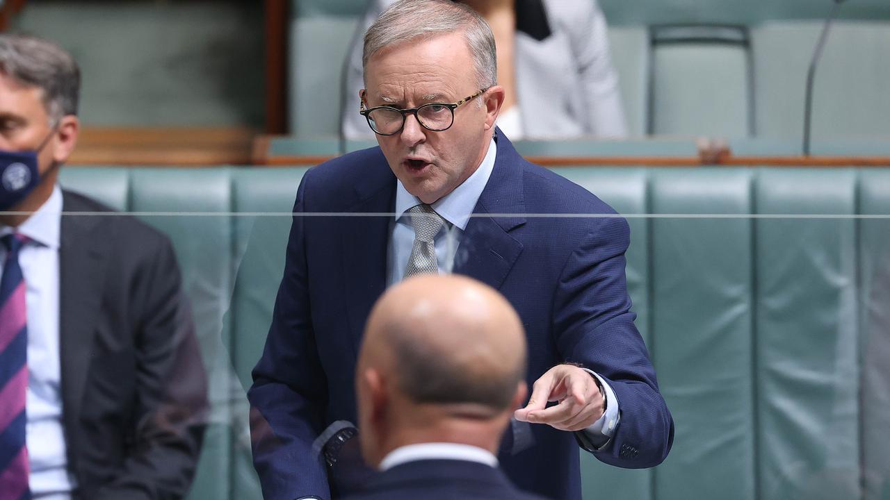 Opposition leader Anthony Albanese during Question Time at Parliament House. Picture: NCA Newswire/Gary Ramage