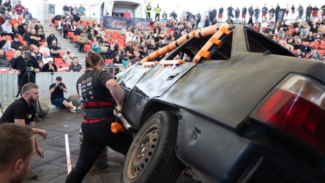 Norlane paramedic Katie Blunden will compete for the title of World’s Strongest Woman 2024 in the US next week. Picture: Supplied.