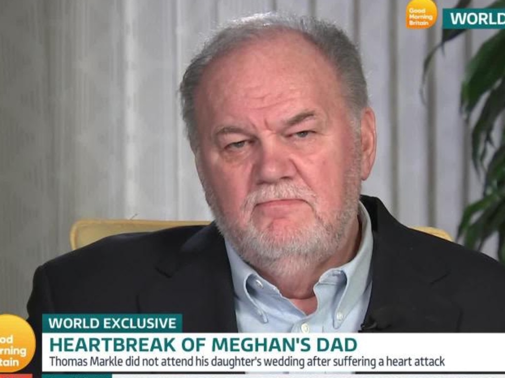 Thomas Markle during his appearance on Good Morning Britain. 