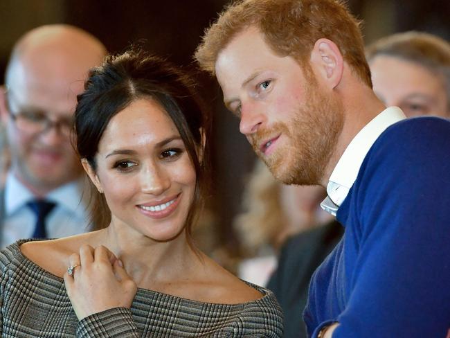 Britain's Prince Harry and his fiancee Meghan Markle. Picture: AFP