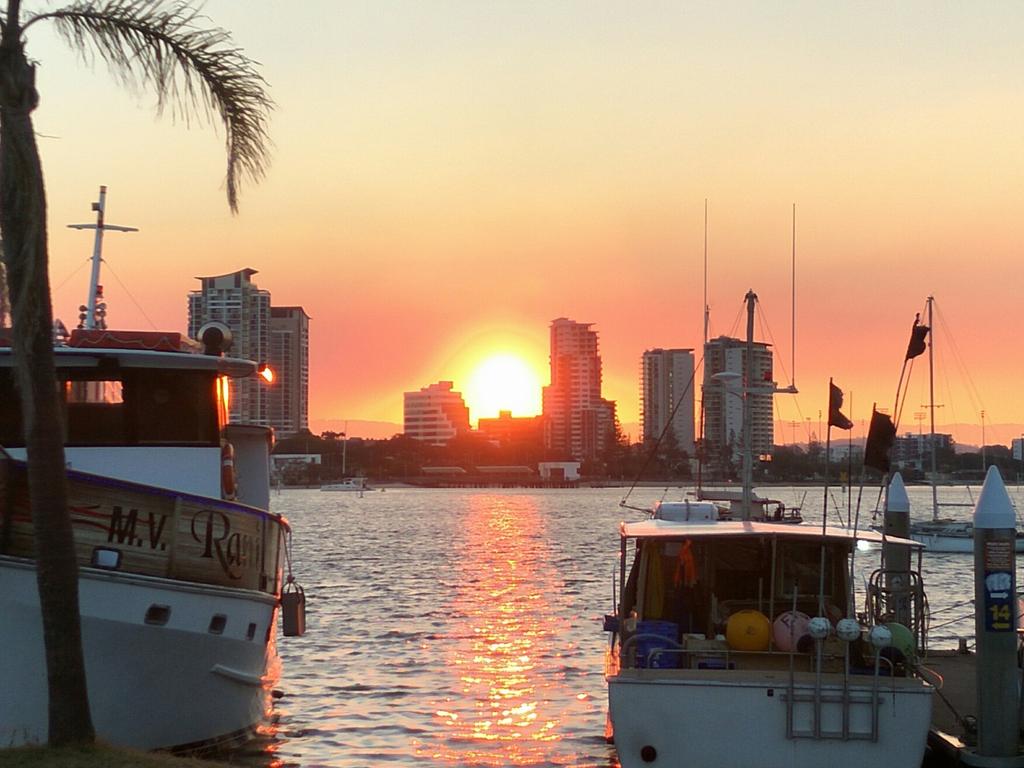 Sunset over Marina Mirage. Picture: Robert Edmondson 