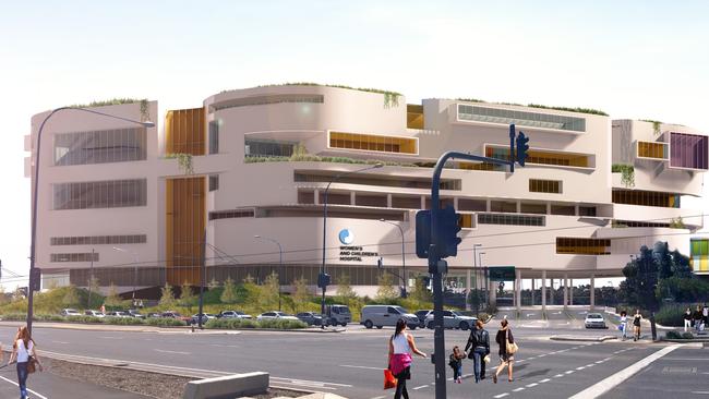 The proposed design of the new Women's and Children's Hospital.