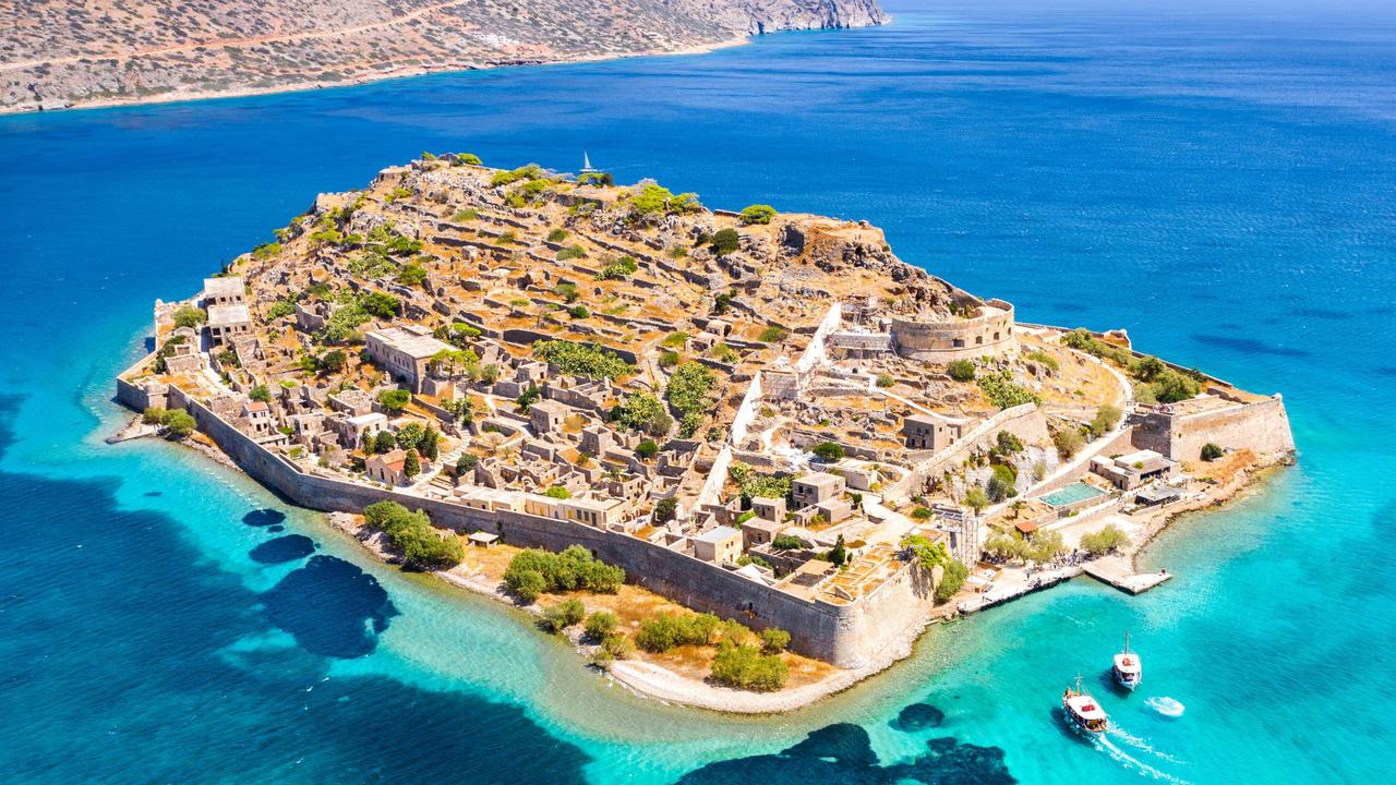 Spinalonga island is located off the coast of Crete, in Greece. Picture: Alamy