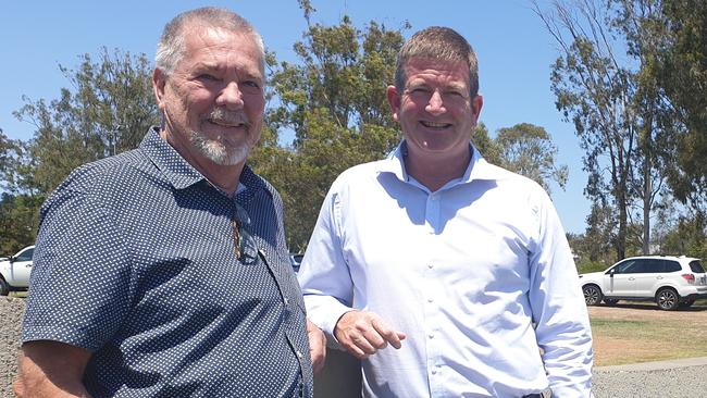 Wynnum Manly Leagues Club chair Bruce Baxter and CEO Craig Thomas