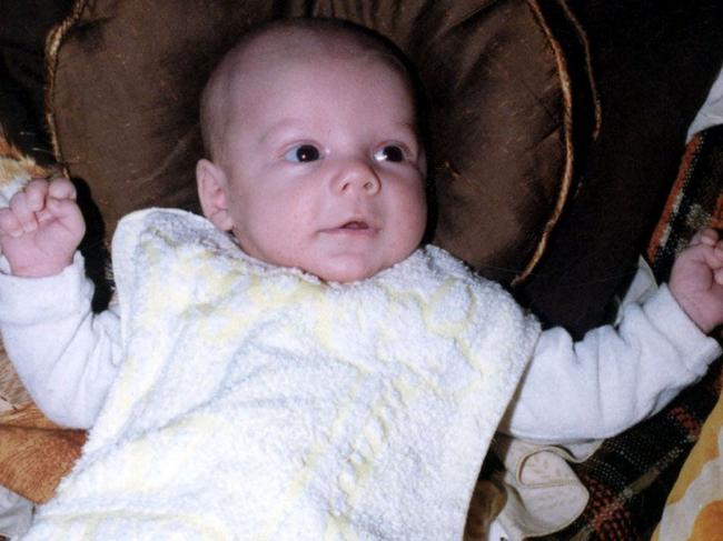 Baby Patrick Folbigg in undated copy photo, died in 1991.