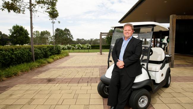 Twin Creeks Golf and Country Club chief executive Grant Martin pictured near where a hotel is planned for the Luddenham site. Picture: Justin Sanson