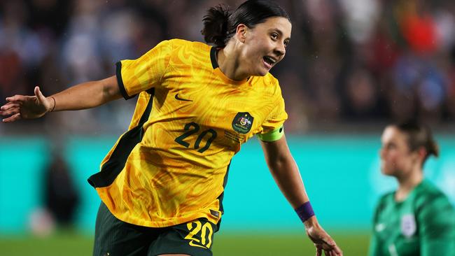 Matildas captain Sam Kerr dreams of winning the World Cup. Picture: Ryan Pierse/Getty Images