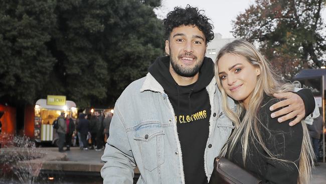 Mason Bragg of Burnie and Clara Morf of Port Sorell at the final Street Eats at Franko event for the season. Picture: PATRICK GEE