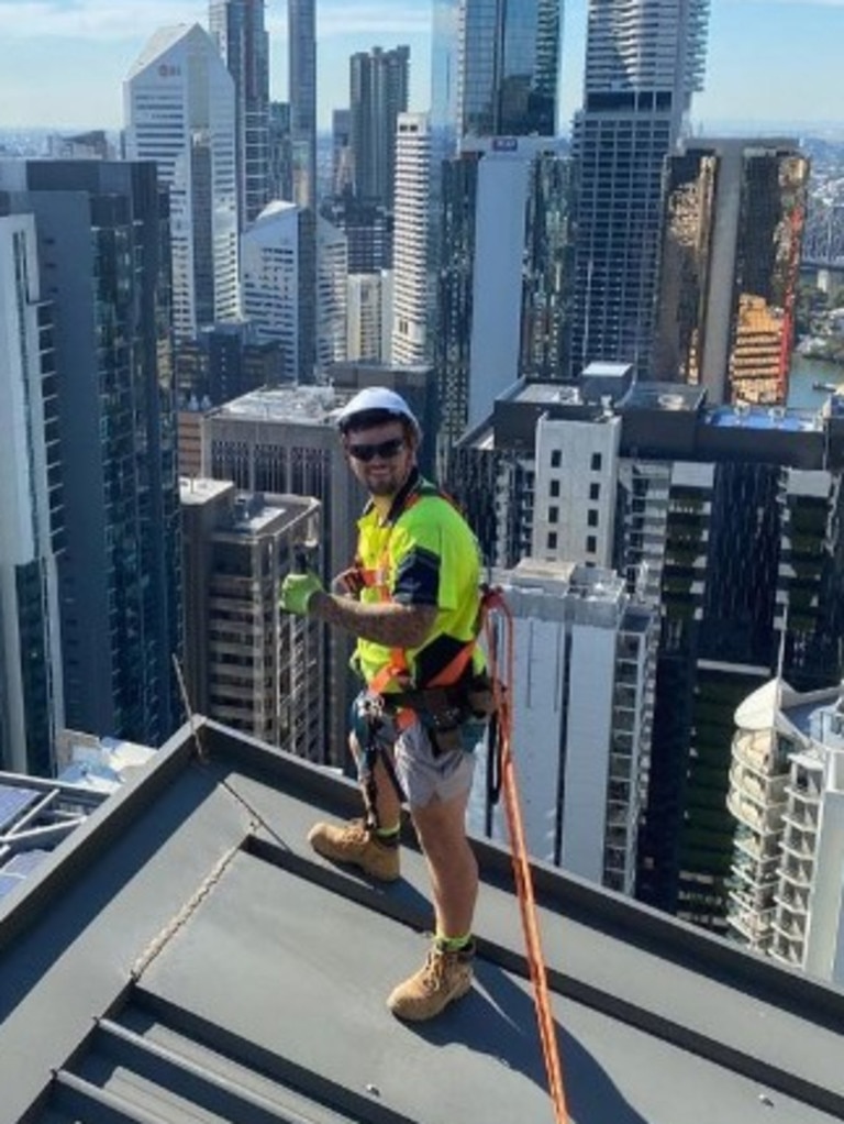 Brisbane scaffolder Joe Kelly, 27, moved to Australia 15 months ago and has established a successful scaffolding business with ten employees. Picture: Instagram.