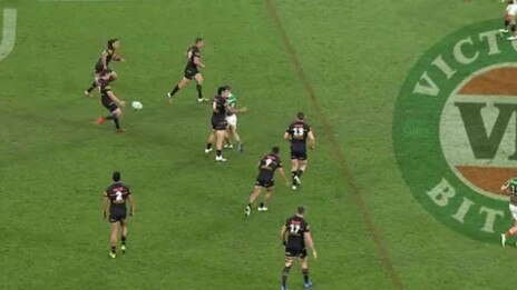 ennett may have a point, with footage suggesting Panthers may be using blockers to protect Cleary. Picture: Supplied.