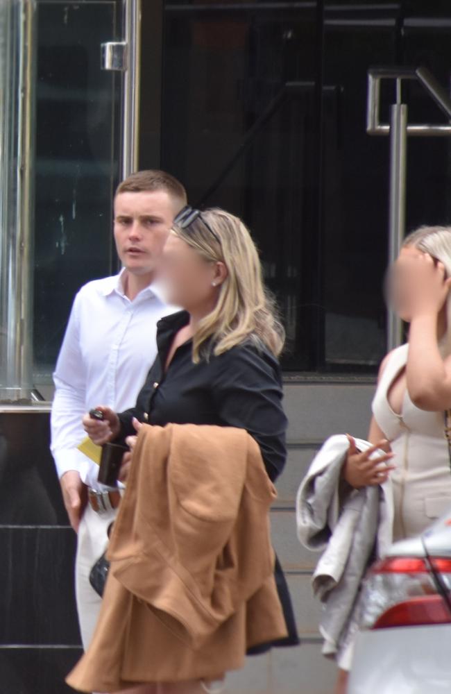 Samuel Malcolm Kelso leaving the Toowoomba District Court after pleading guilty to the serious assault of a Toowoomba man at the Irish Hotel.