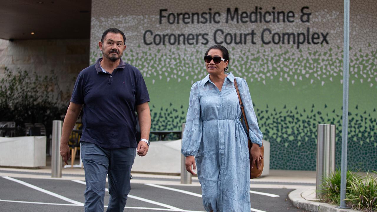 His parents Paul and Lafo Titmuss attended the coronial inquest into their son’s death. Picture: NCA NewsWire / Christian Gilles