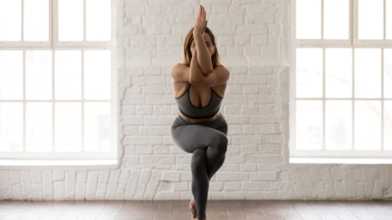 This pose focuses on strength, flexibility, endurance, stabilisation and concentration. Image: iStock