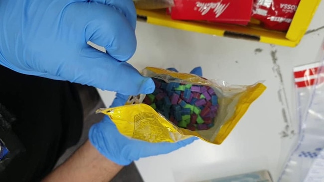 One of the men allegedly had more than 1800 Xanax tablets and other prescription drugs on him during a police vehicle stop. Picture: Riverina Police District