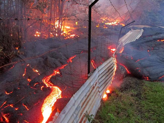 The volcano has forced some residents out of their homes while others are waiting to leave.