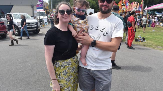 Mary Clare, Evie and Alex Lamb at the 117th Foster & District Agricultural Show on Saturday, February 22, 2025. Picture: Jack Colantuono