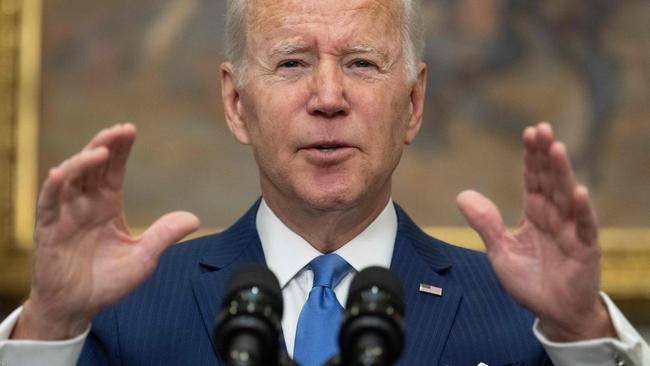 US President Joe Biden has proposed selling the assets of Russian oligarchs to increase aid for Ukraine. Picture: Jim WATSON/AFP