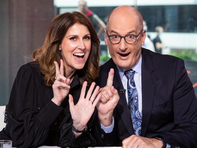 Natalie Barr and David Koch remain the leaders in the battle for top spot on Breakfast TV. Picture: Julian Andrews.