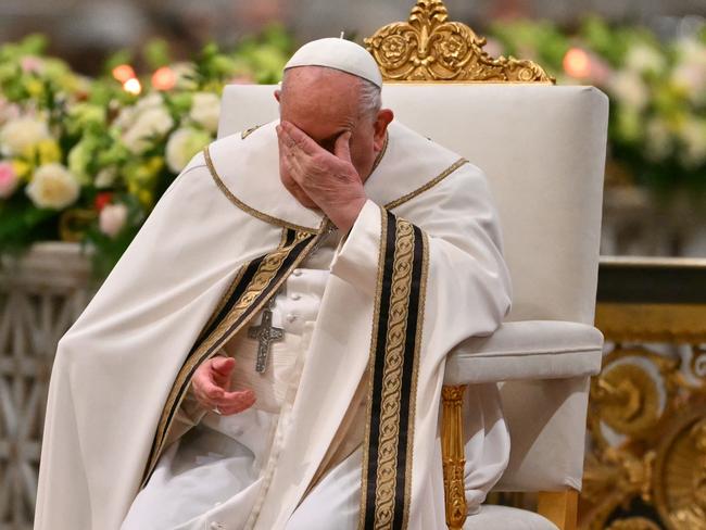 Pope Francis was admitted to hospital on Friday after his morning audiences. Picture: AFP