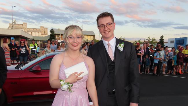 Students arriving at the Kingaroy State High School Formal at Kingaroy Town Hall on November 11.