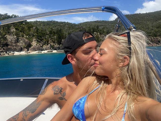 Matt Poole with girlfriend Tammy Hembrow. Picture: Instagram