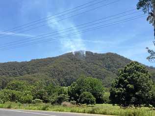 RFS crews monitoring bush fire near Coffs Harbour