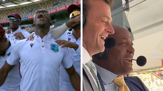 Brian Lara breaks down after epic last wicket