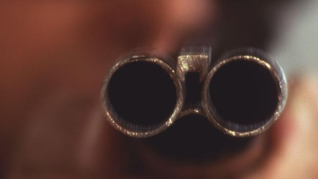 It is alleged Mr Parker and Mr Brown fired a blank cartridge over the alleged victim’s shoulder.