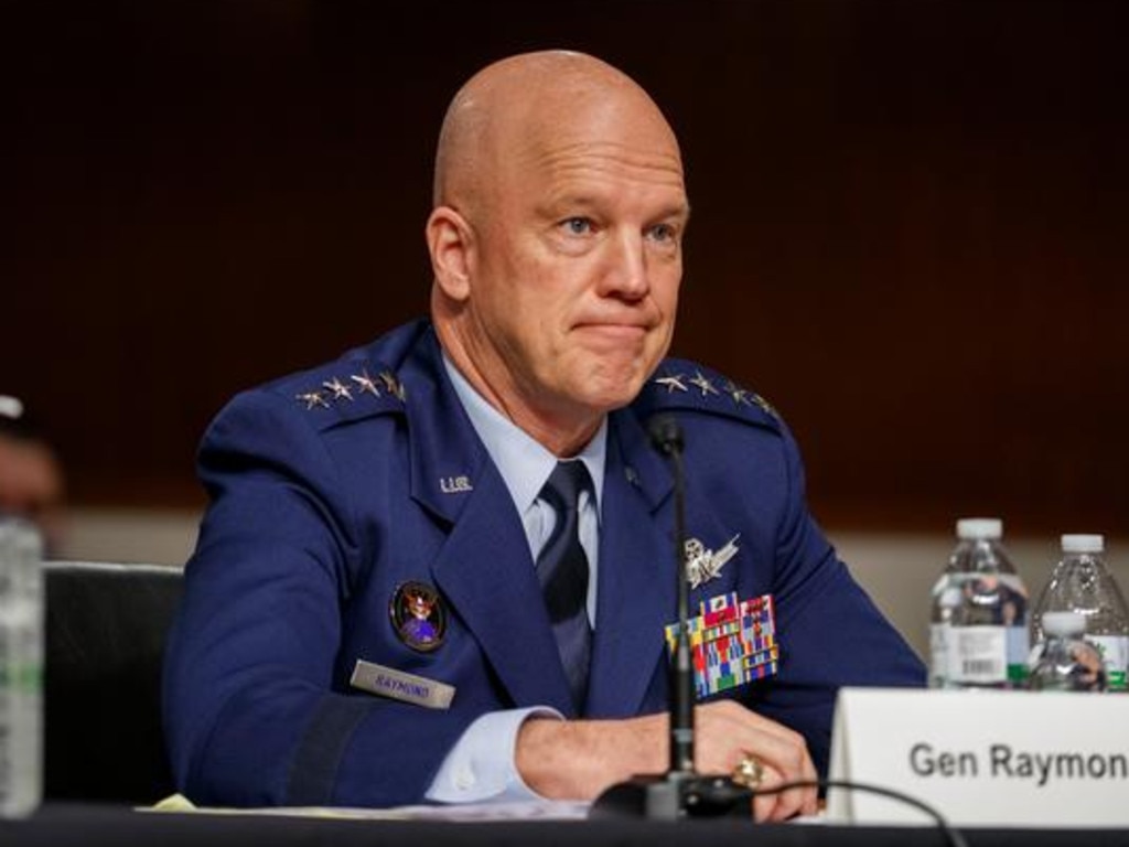 General John Raymond, head of the US Space Force. Picture: Shawn Thew/Pool via AP