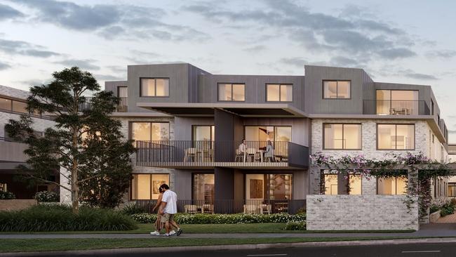 Apartments would feature two and three bedrooms. Picture: Quattro Architecture