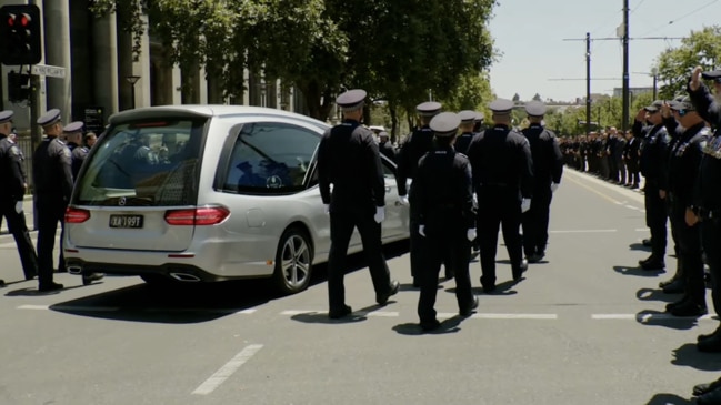 SA police guard of honour pays tribute to Jason Doig