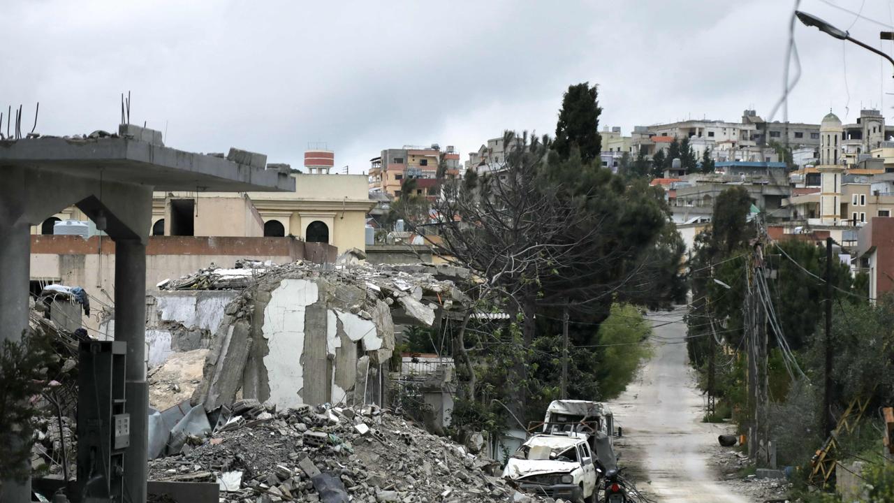 The deserted Lebanese village of Aita al-Shaab, in southern Lebanon near the border with Israel. Picture: Hasan Fneich/AFP