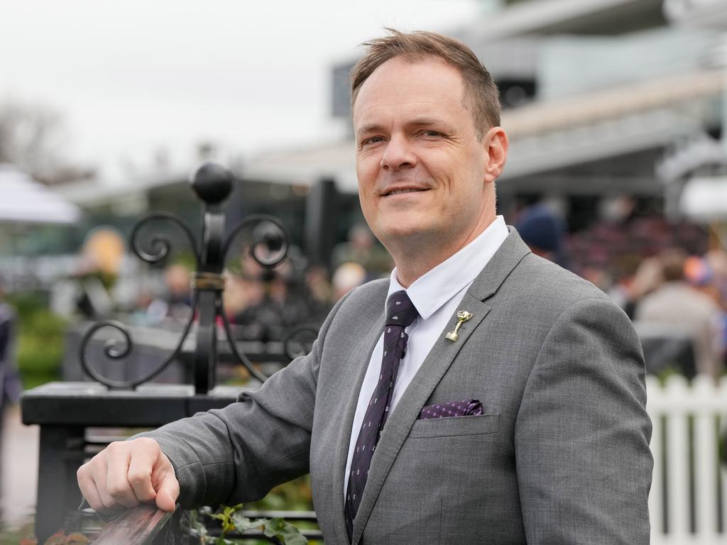 Racing Victoria CEO Aaron Morrison takes in the Melbourne Spring Carnival at Flemington. Picture: George Sal / Racing Photos