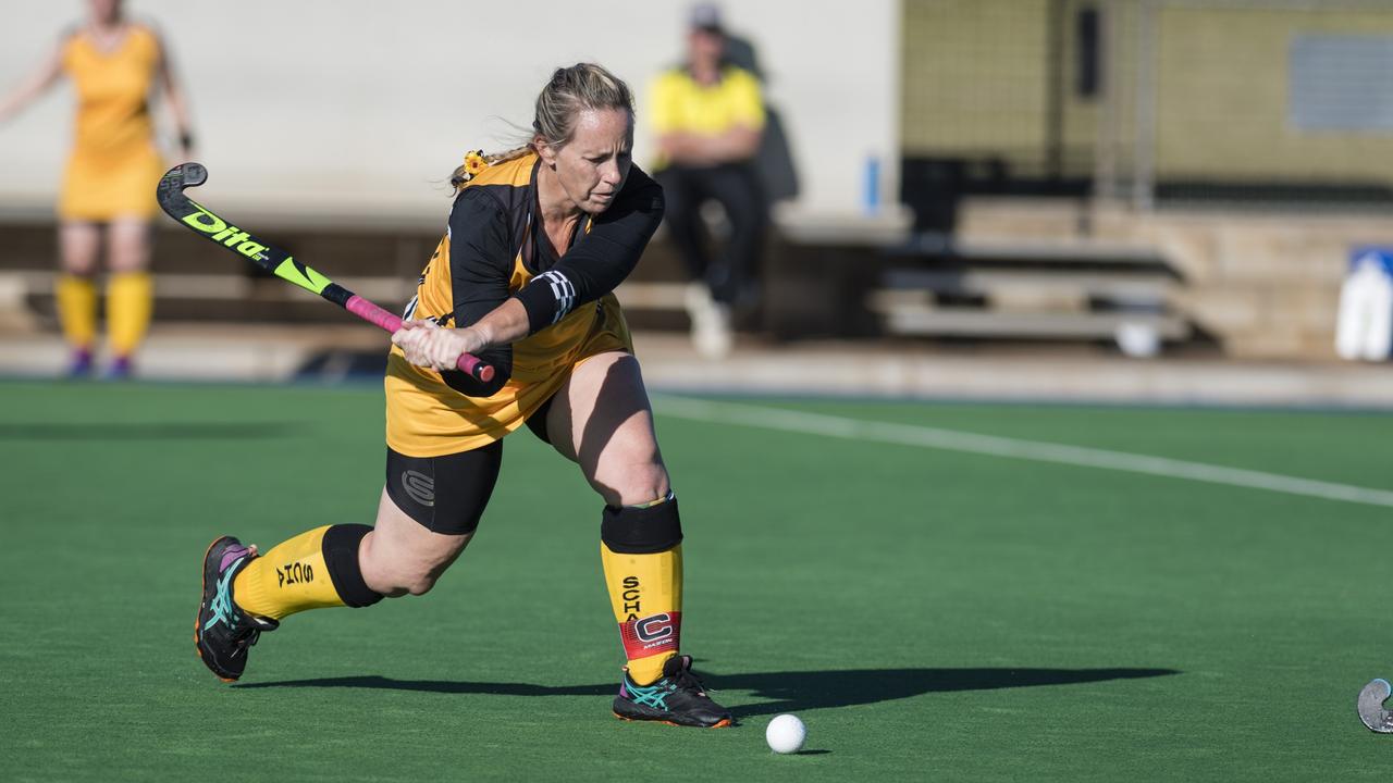 Sunshine Coast 2 captain Carmel Kleinschmidt against Gladstone 1.