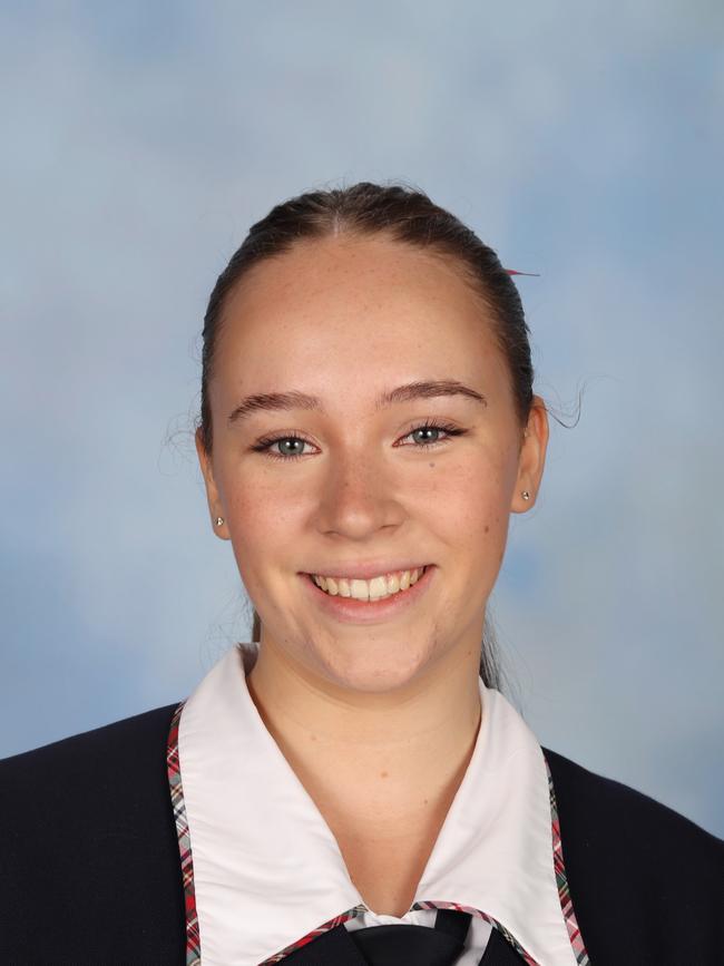 Charlize Butler-Smith has been announced as one of two high achievers at St Andrews Lutheran College. Picture: Supplied