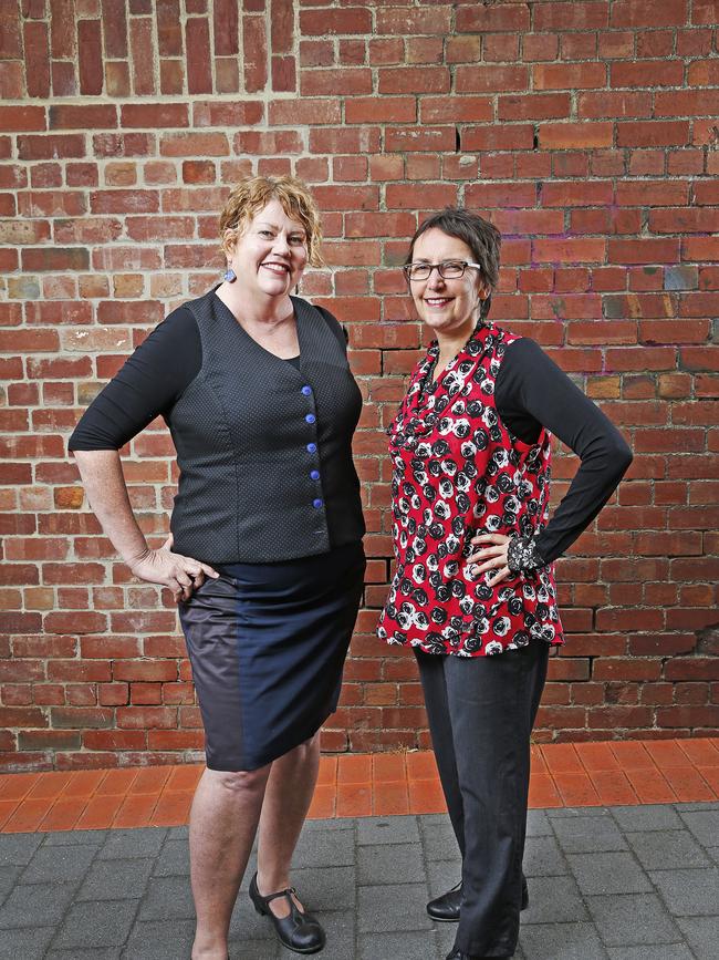 Lord Mayor Anna Reynolds and outgoing Deputy Lord Mayor Helen Burnet. Picture: Zak Simmonds