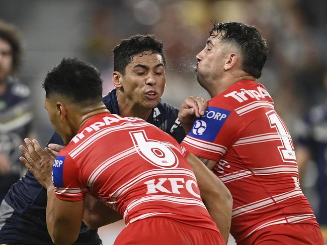 North Queensland second-rower Heilum Luki is a big recruitment target for new St George Illawarra coach Shane Flanagan. Picture: Getty Images